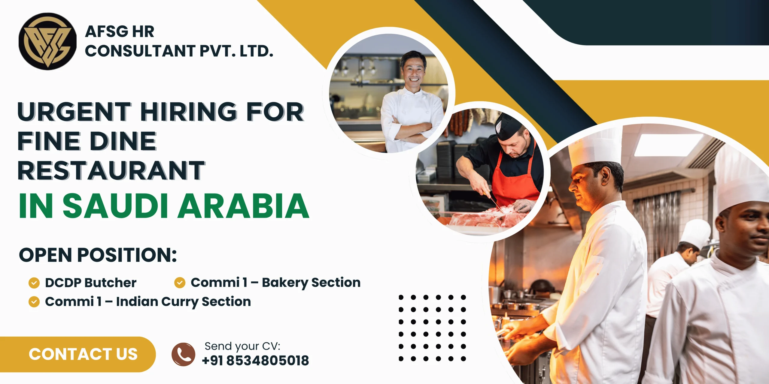 Saudi Arabia Restaurant Jobs