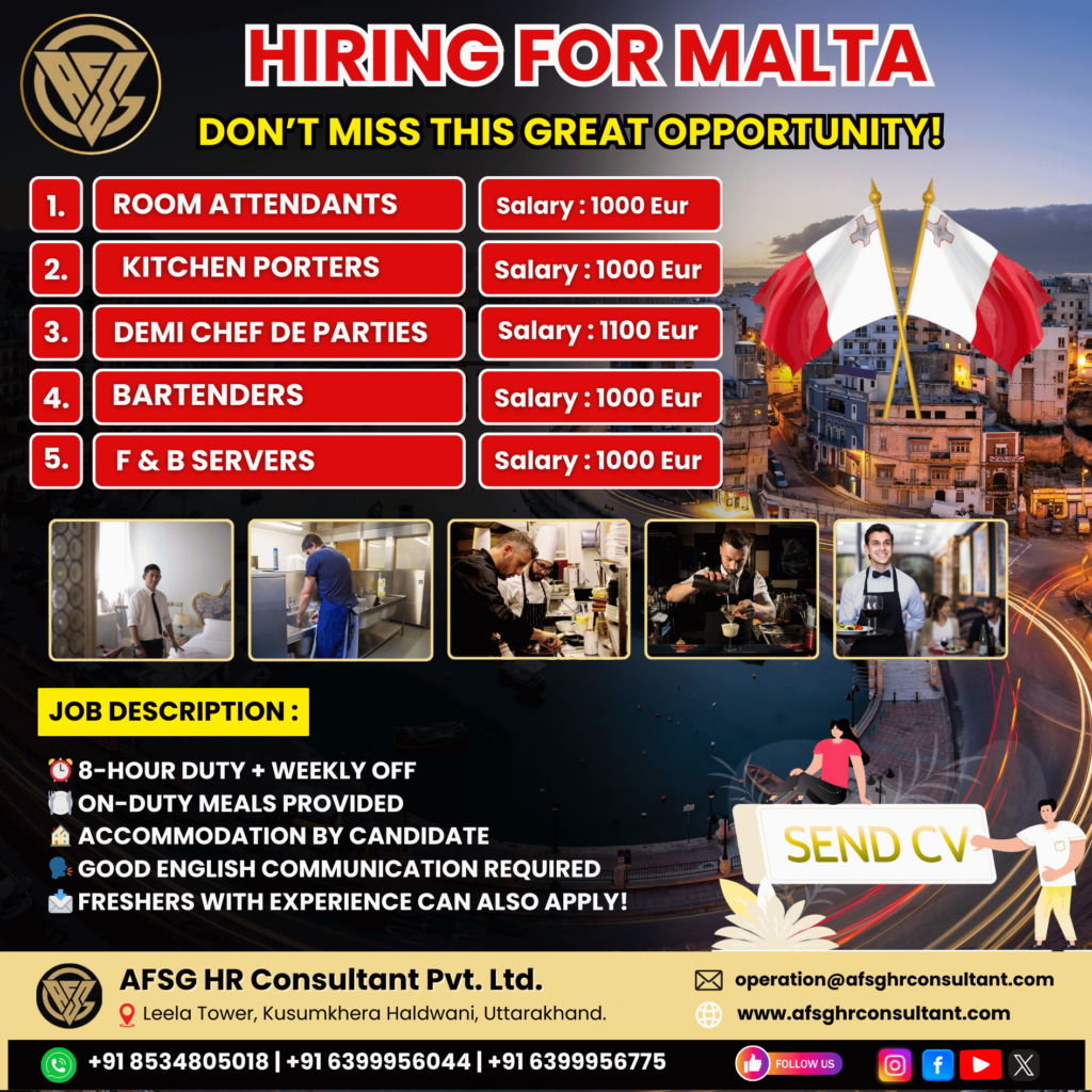 Hiring for Malta