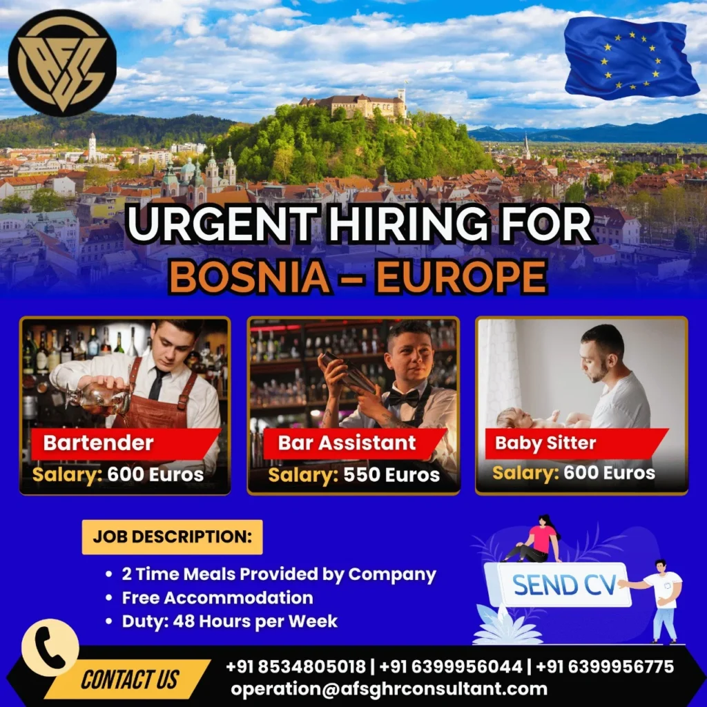 Jobs in Bosnia Europe