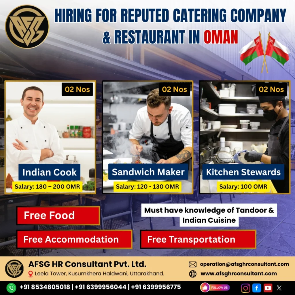 Oman Hospitality Job Openings