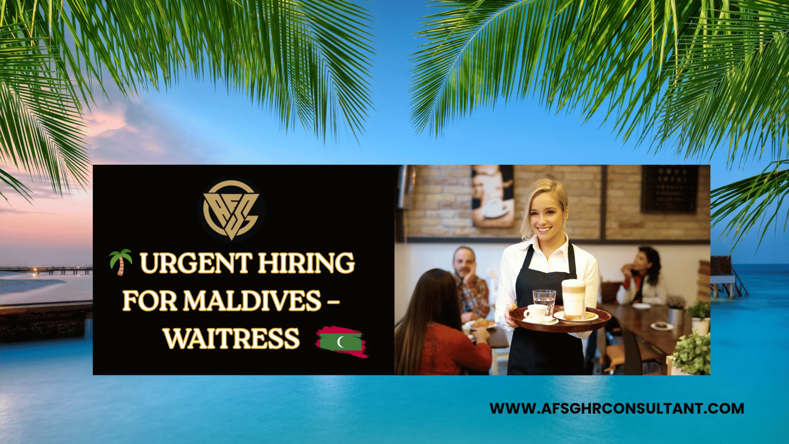 Waitress Job in Maldives