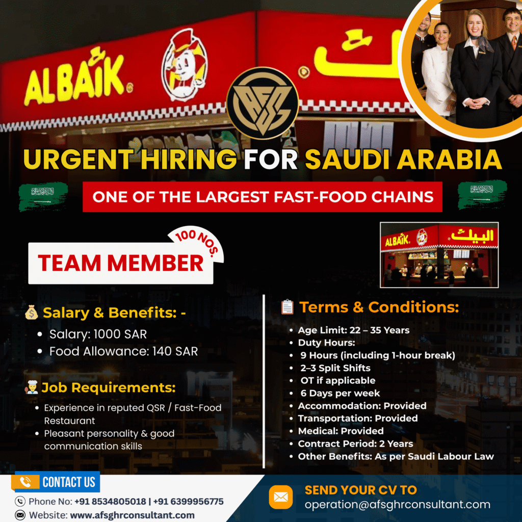 Albaik Saudi Arabia Jobs