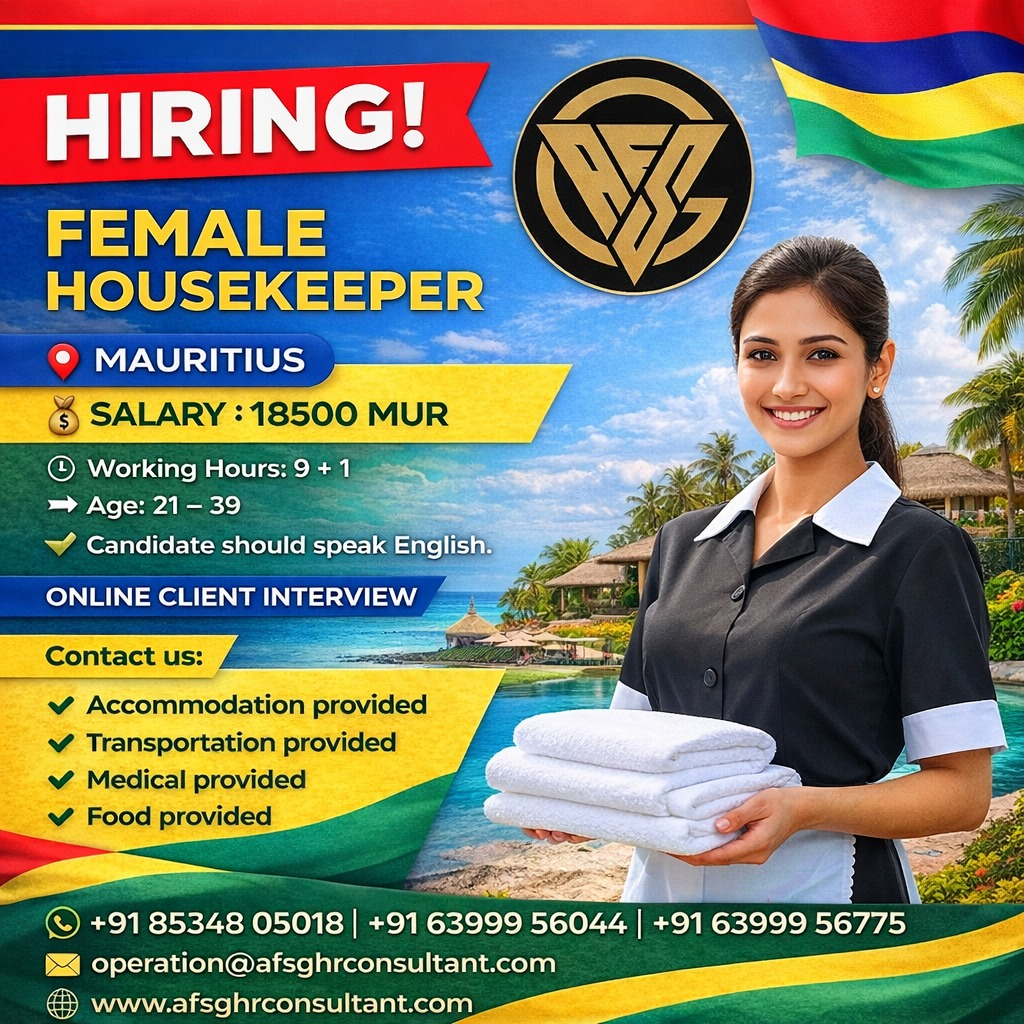 Female Housekeeper Jobs in Mauritius