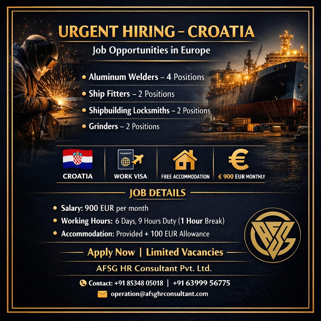Croatia Jobs for Indians