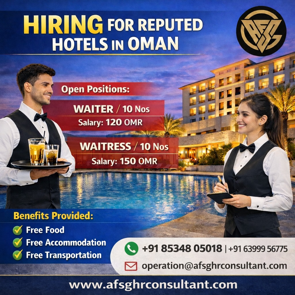Hiring Waiters & Waitresses