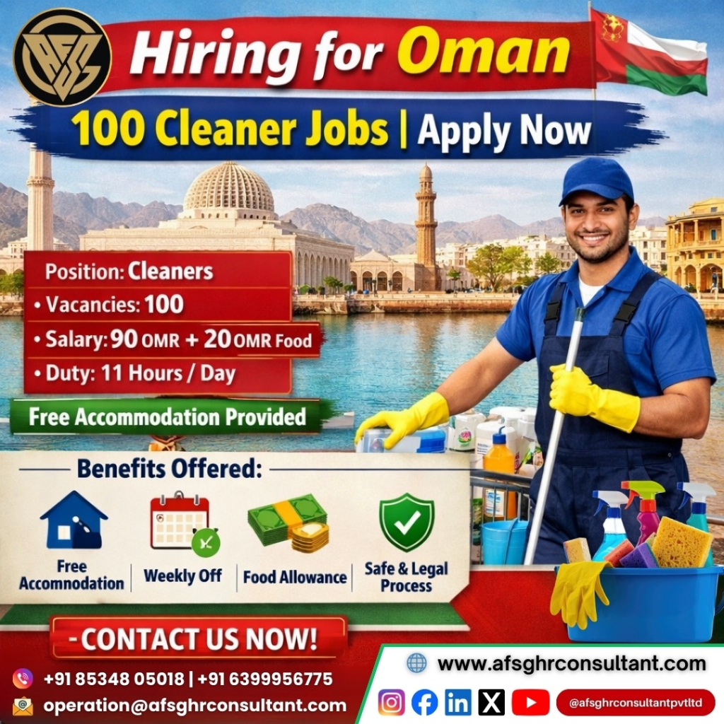 100 Cleaner Jobs in Oman