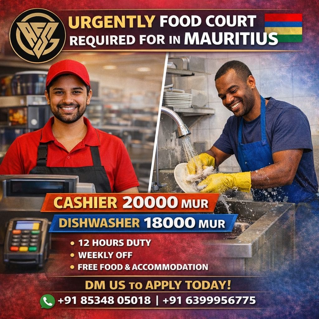 Food Court Jobs in Mauritius