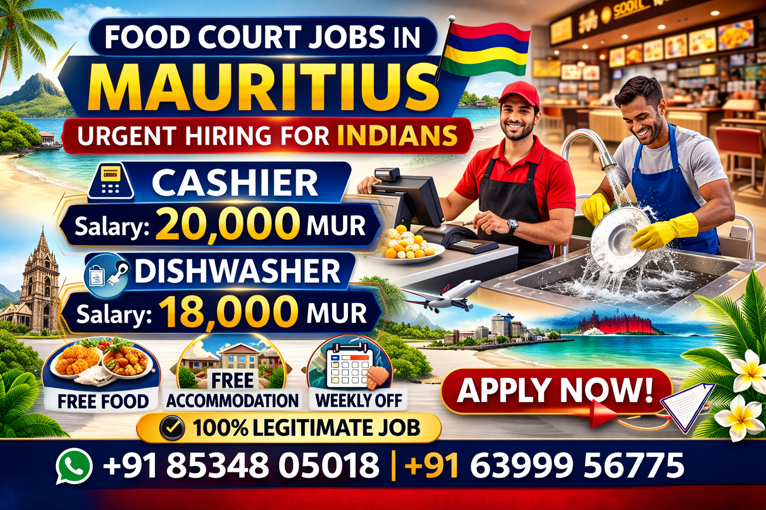 Food Court Jobs in Mauritius