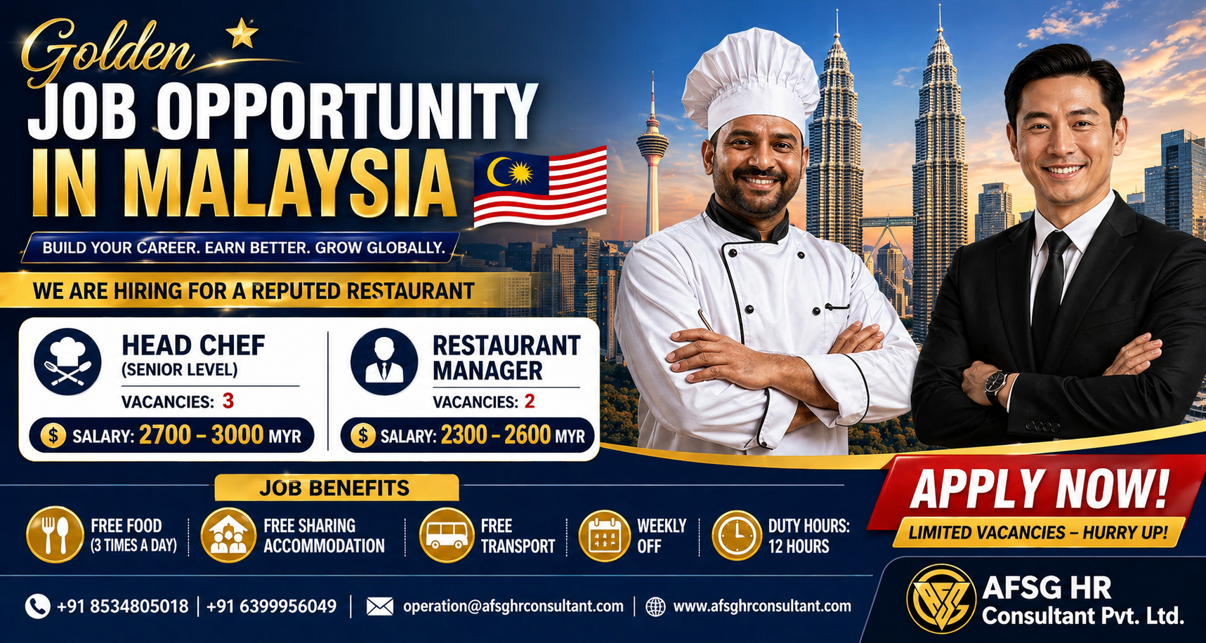 Golden Job Opportunity in Malaysia