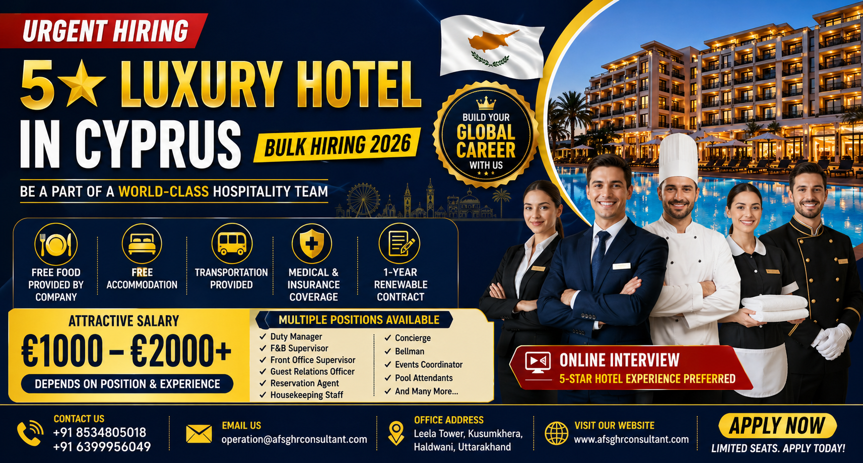 Hotel Jobs in Cyprus
