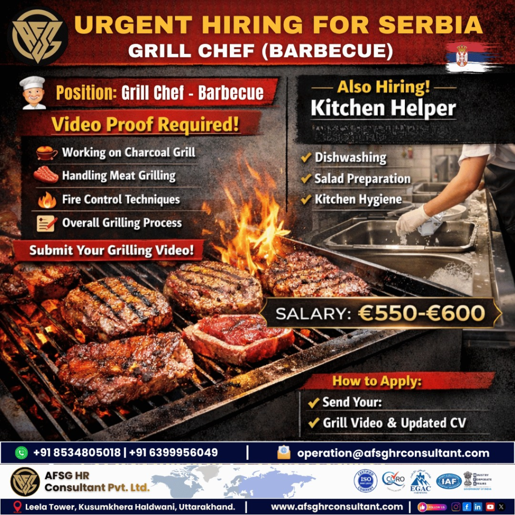 Grill Chef Jobs in Serbia