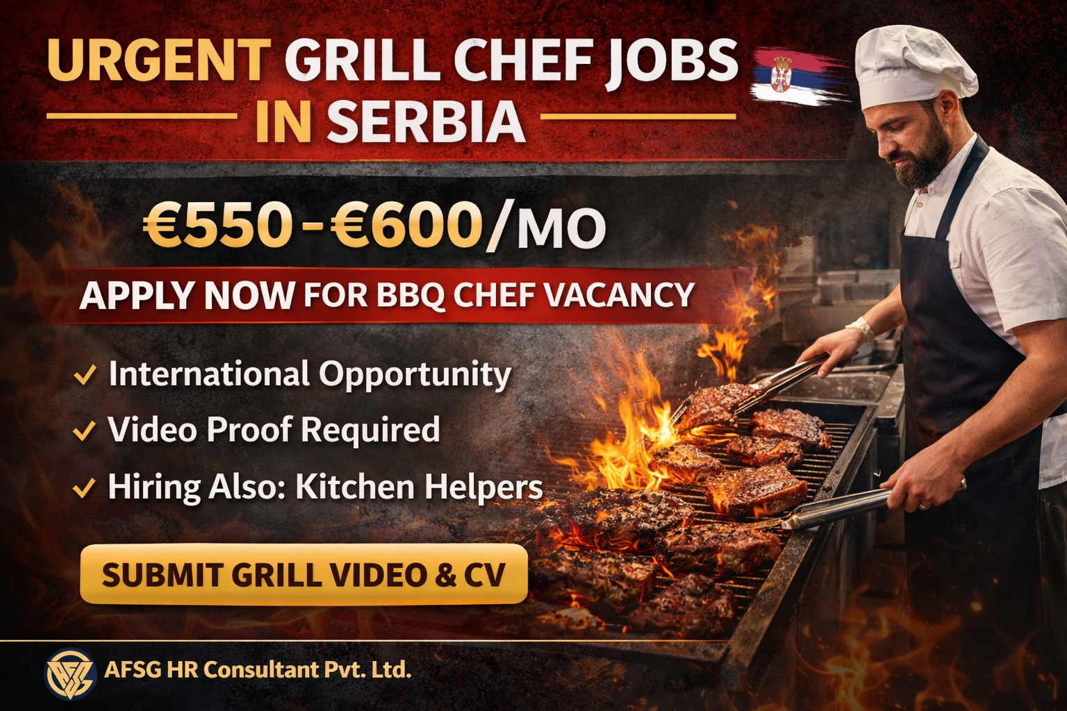 Grill Chef Jobs in Serbia