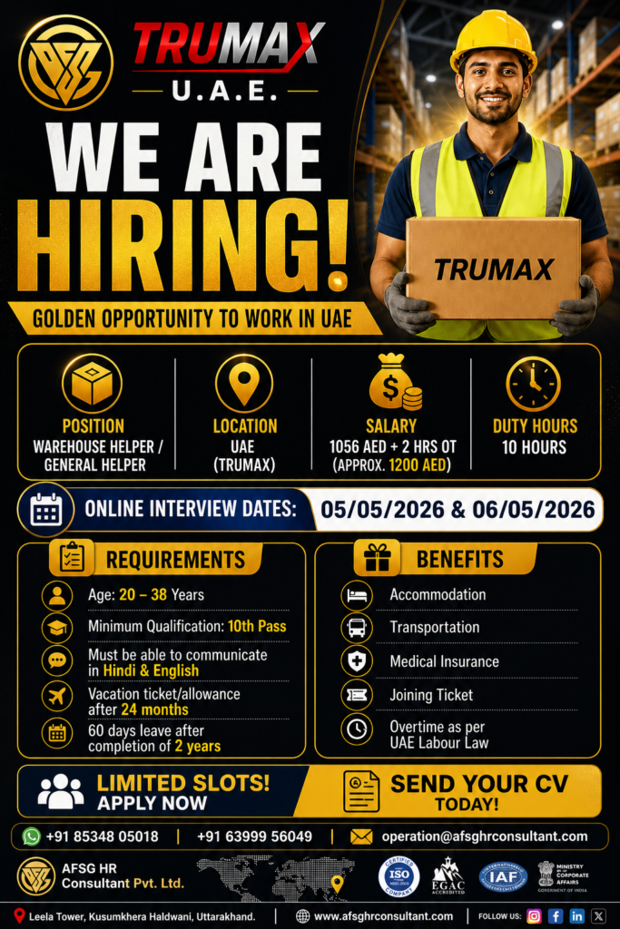 Warehouse Helper Jobs in UAE