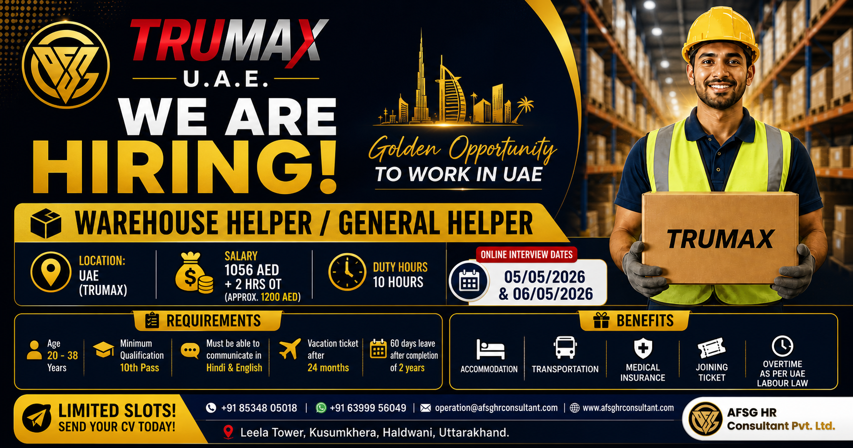 Warehouse Helper Jobs in UAE